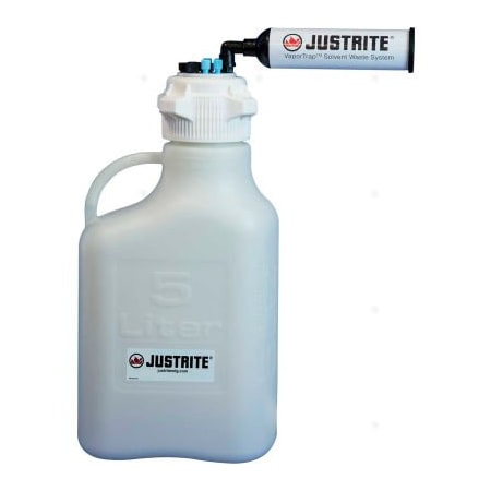 Justrite Justrite 12816 VaporTrap Cap With Filter Kit, HDPE, 20-Liter, 8 Ports 12816